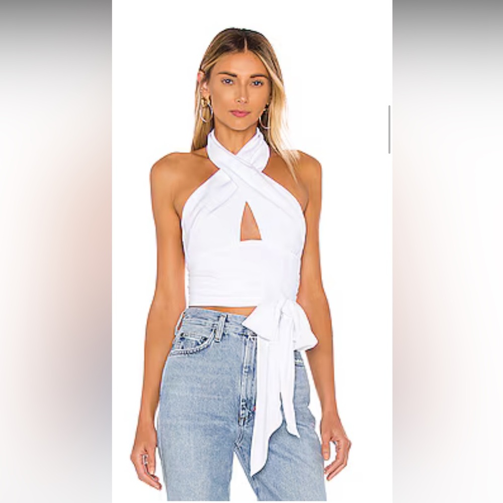 Jennifer Wrap Top in White
superdown